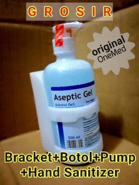 Grosir Paketan Lengkap Hand Sanitizer Bracket Tempel DindingKualits Original