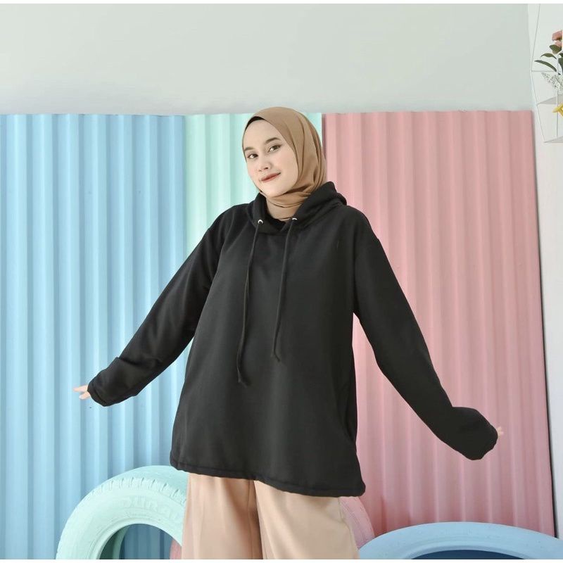 JAKET SWEATER ALANA HOODIE, switer wanita