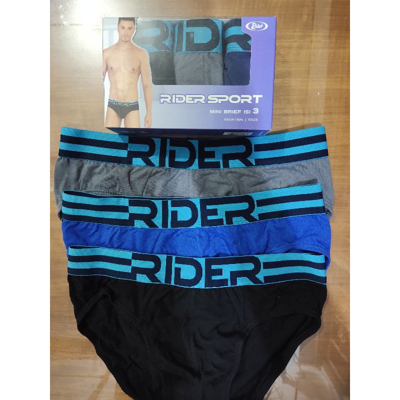 CELANA DALAM RIDER SPORT 762 / CD PRIA / CD RIDER SPORT 762 PASTI ORI, PASTI READY 1 PACK 3 PCS