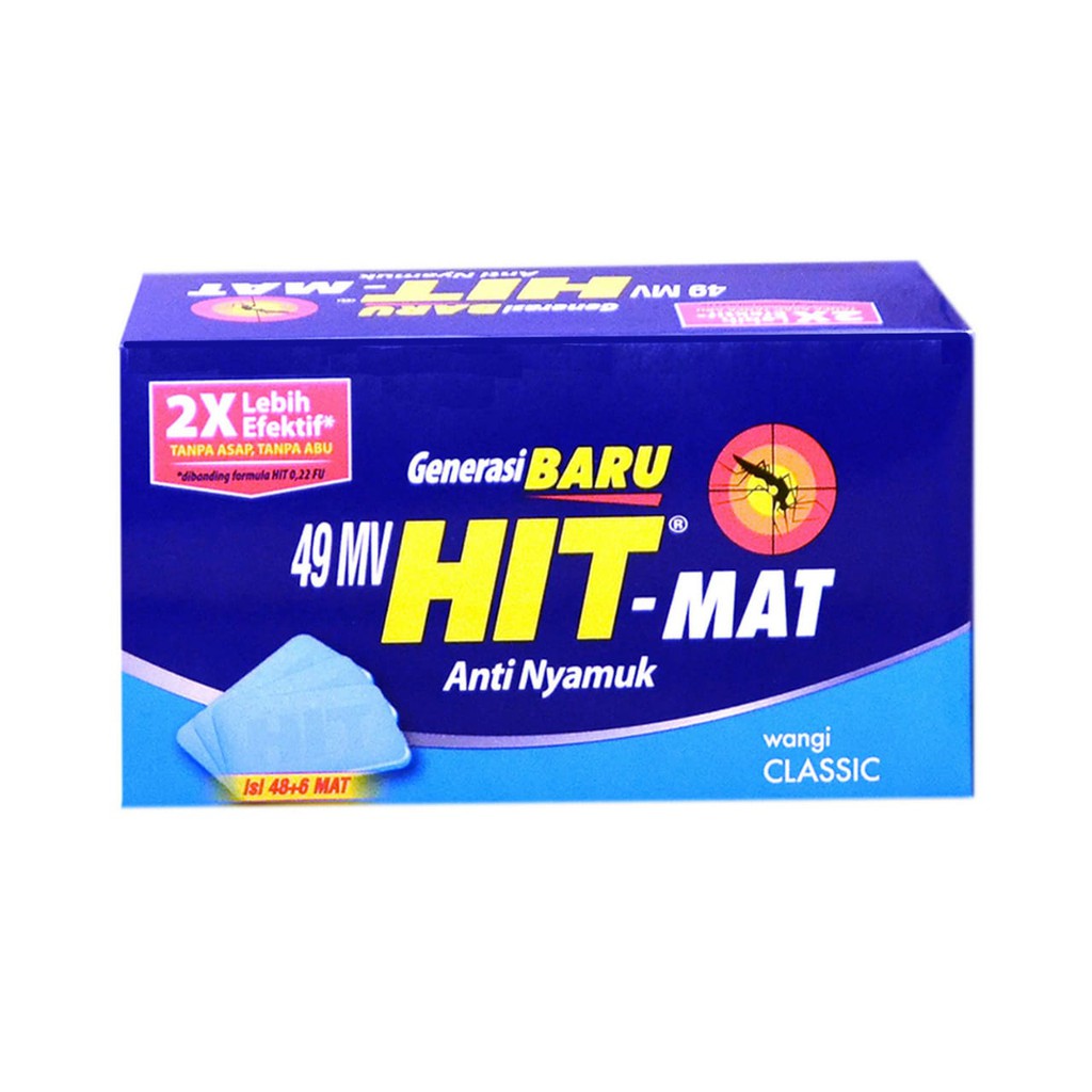 Hit Mat Refill 48 + 6 PCS ( 54 PCS ) - Obat Anti Nyamuk Elektrik