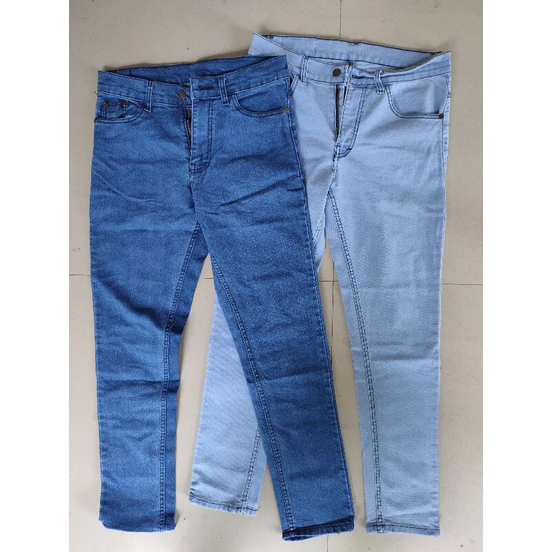 celana panjang jeans skinny Slim 27-44 pria