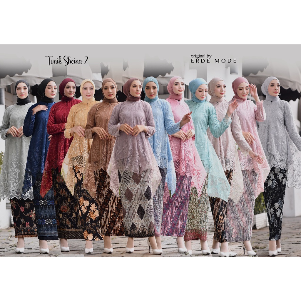 kebaya tunik azalea kebaya brokat kebaya modern kebaya wisuda kebaya pesta tunik brokat tunik tile t