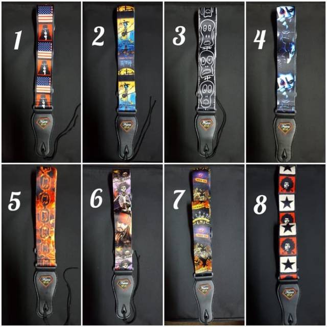 Strap Gitar Strap Guitar Electric dan Bass Faires Smooth