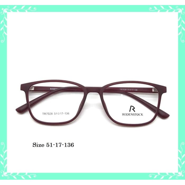 FRAME KACAMATA PRIA WANITA BACA KOREA GAUL FRAME FASHION RODENSTOCK T-8 SUPER