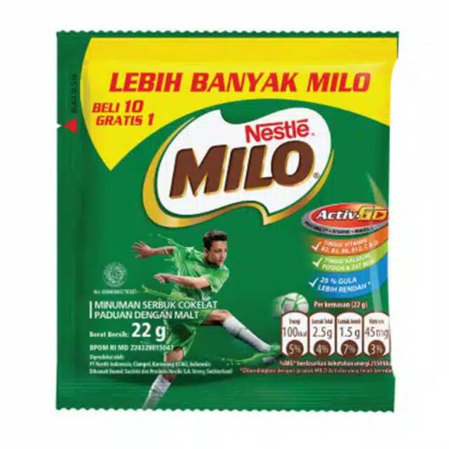 

Milo sachet beli 10 gratis 1 sachet