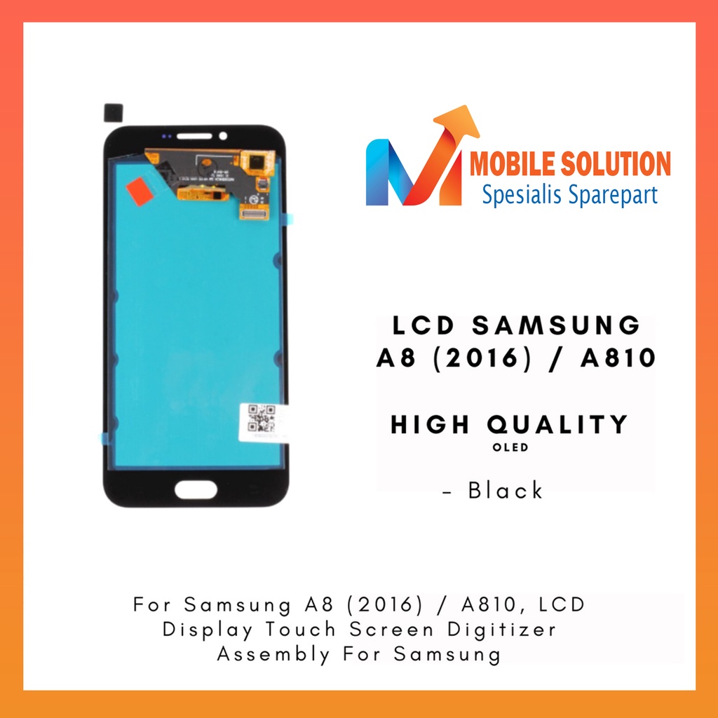 Grosir LCD Samsung A8 A810 2016 OLED 100% Fullset Touchscreen Garansi 1 Bulan + Packing / Bubbel