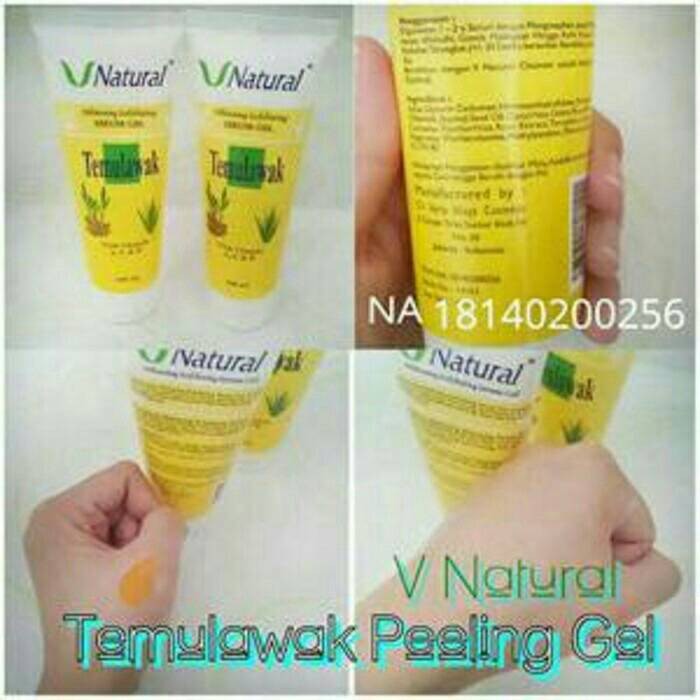 

SERUM GEL TEMULAWAK PEELING PENGHILANG DAKI V NATURAL BPOM ORI