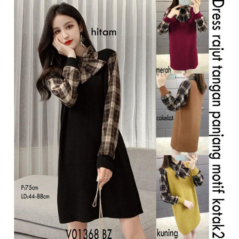 Dress / tunik rajut import combinasiImport
