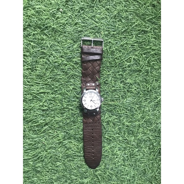 jam tangan fossil gaban kepang coklat vintage jadul preloved second