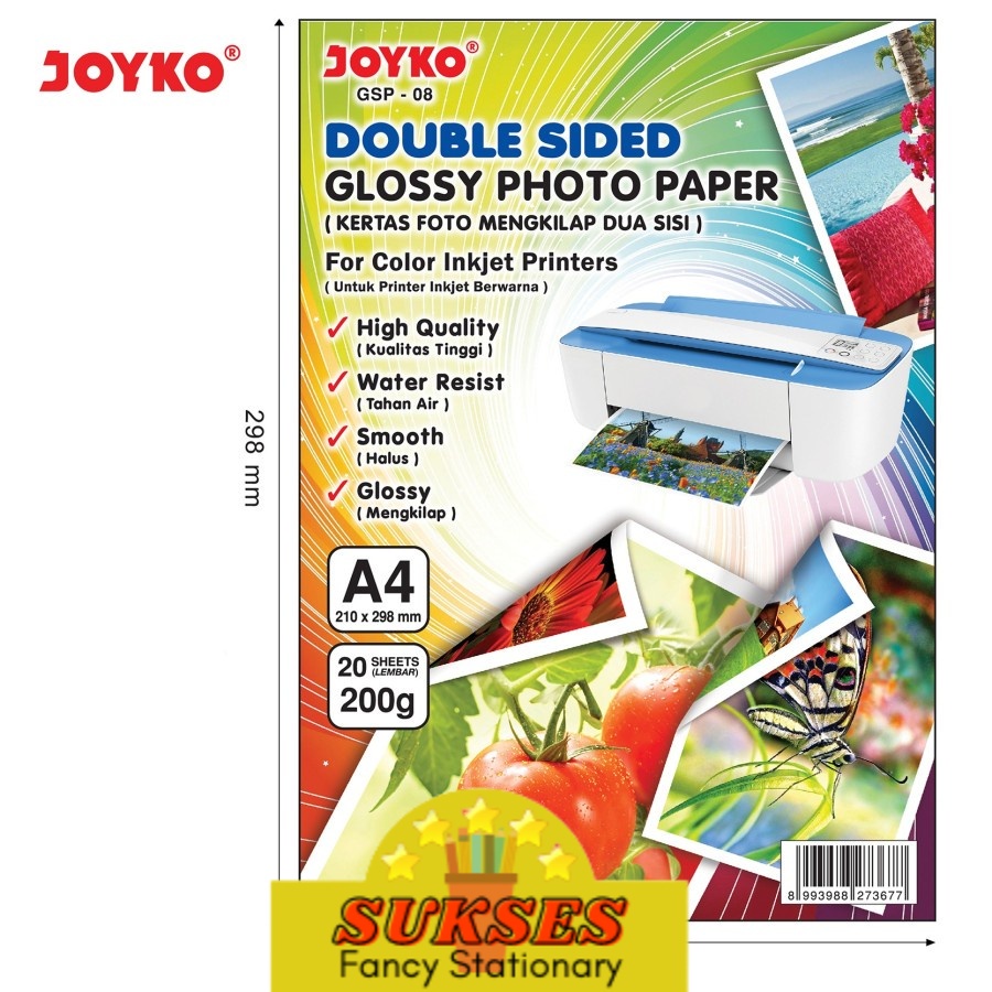 

Double Sided Glossy Photo Paper Kertas Foto Mengkilap Dua Sisi Gsp-08