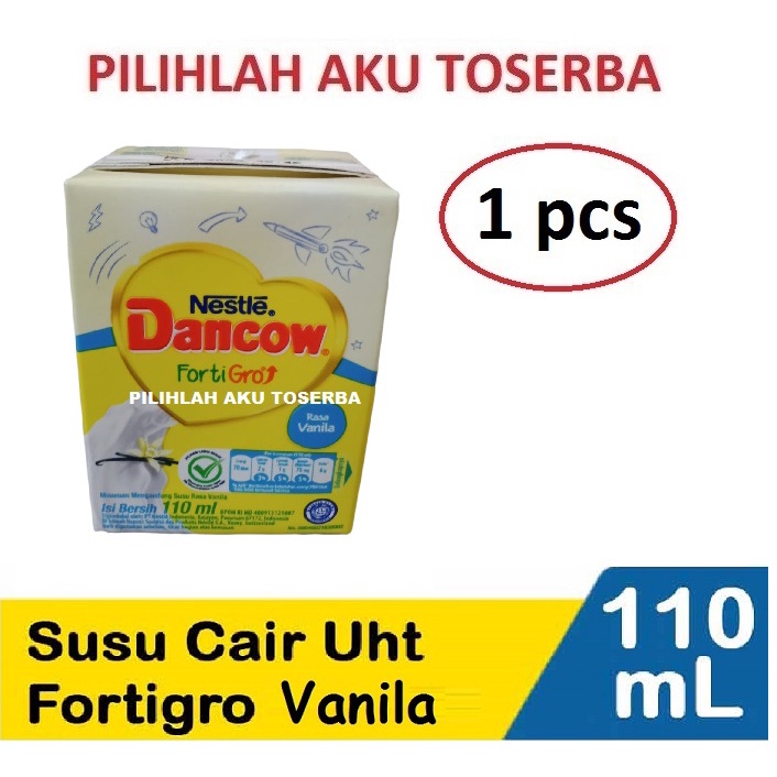 Susu DANCOW UHT VANILA VANILLA FortiGro - 110 ml (HARGA SATUAN)