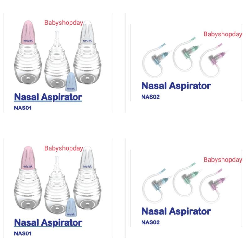 Nasal Aspirator Baby Safe NAS01 NAS02 NAS03, Penyedot ingus Bayi, Sedotan ingus, Pembersih telinga Babysafe