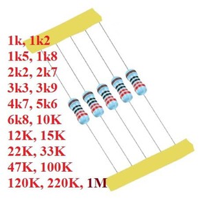 Resistor 1 4w 1k 5 1000pcs Shopee Indonesia