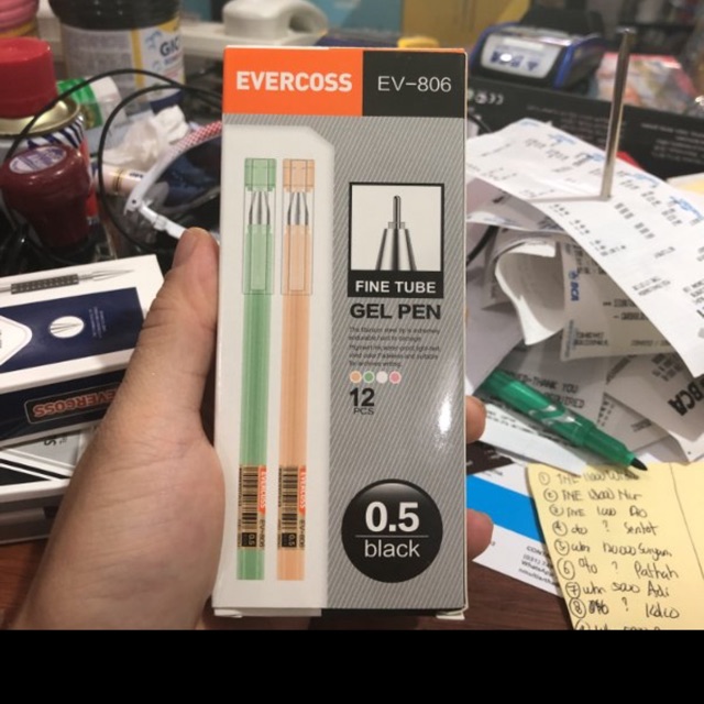 

Bolpen gel evercross 806 lusinan