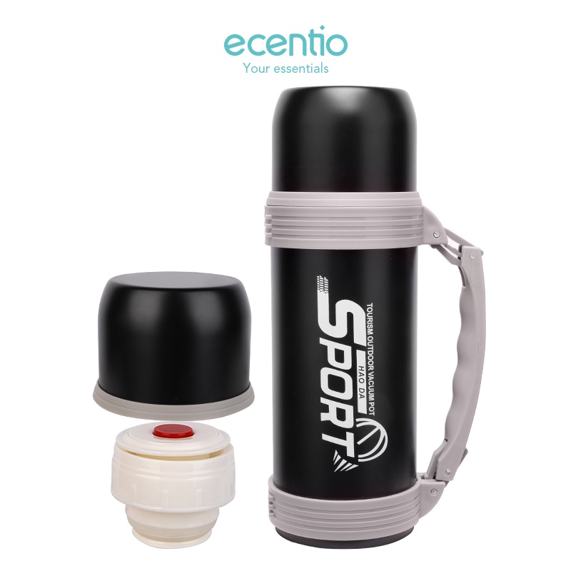 ECENTIO 1200ml Termos Air Panas 304 stainless Vacuum Flask Botol/Tumbler suhu/ Kapasitas Besar/Gelas