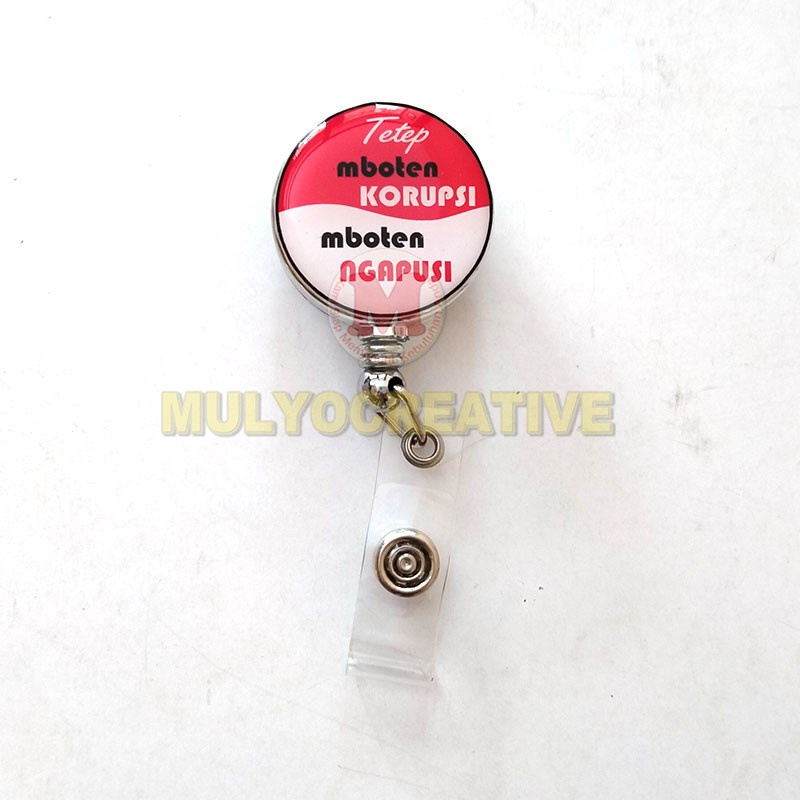 

Name Tag Gantungan Custom Id Mboten Korupsi Mboten Ngapusi