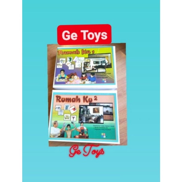 RUMAHKU 1 DAN 2/MAINAN EDUKATIF BALITA DAN ANAK/ALAT TERAPI WICARA