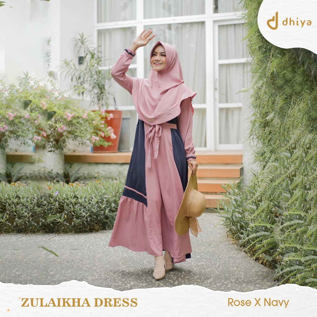 ZULAIKHA DRESS by dhiya official (busui friendly) DRESS ONLY