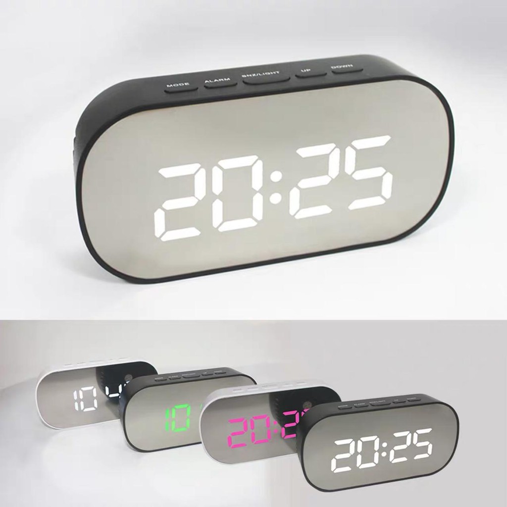 Jam Meja Digital Led Weker / Digital Alarm Clock Dekorasi Rumah Mirror 6506 DT-6506