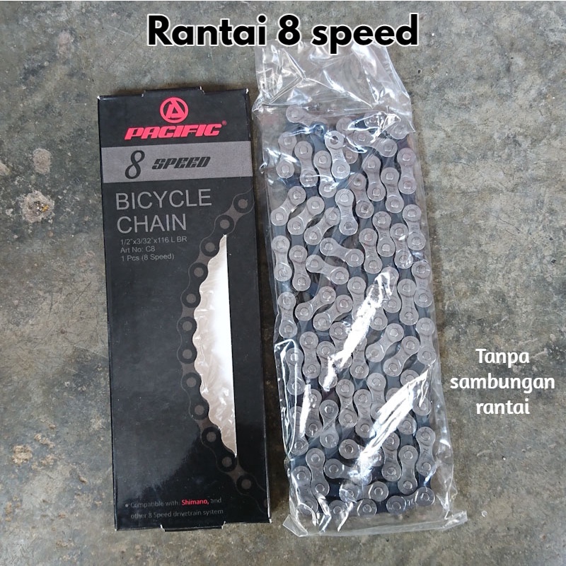 Rantai Sepeda Pacific 8 Speed 116 Links