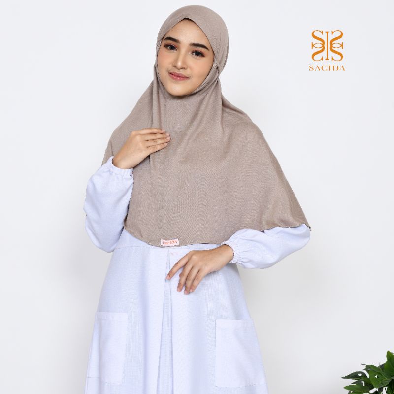 SACIDA Arumi Hijab Instan / Bergo / Bergo maryam / Kerudung instan Tali / kerudung polos
