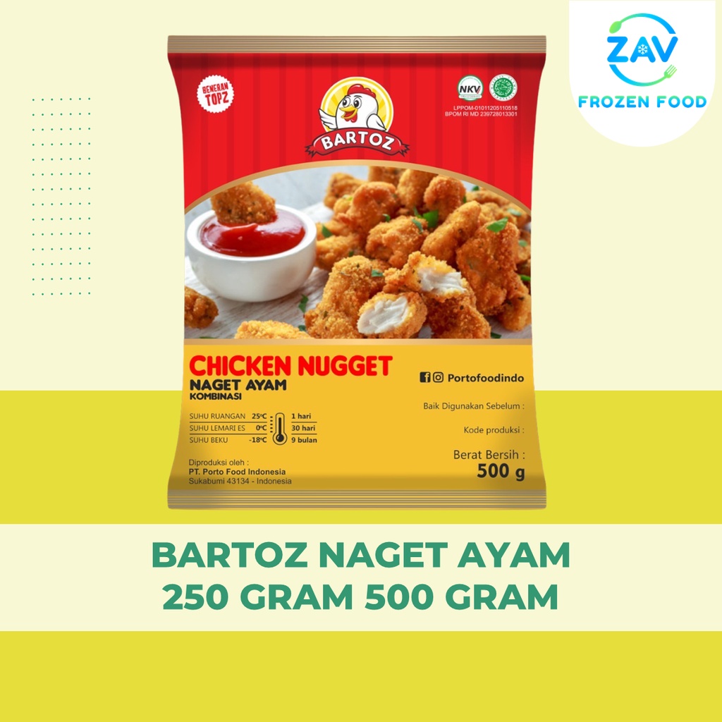 

BARTOZ NAGET AYAM 250 GRAM 500 GRAM