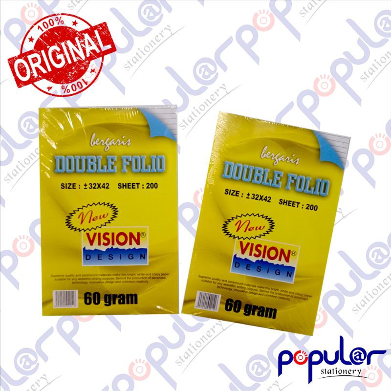 

Kertas Garis Folio Vision 200