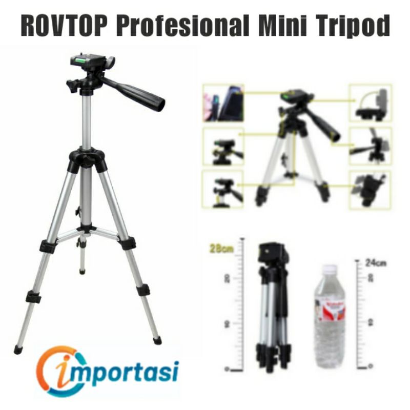 ROVTOP Profesional Mini Tripod Lightweight Portable for Video &amp; Photo