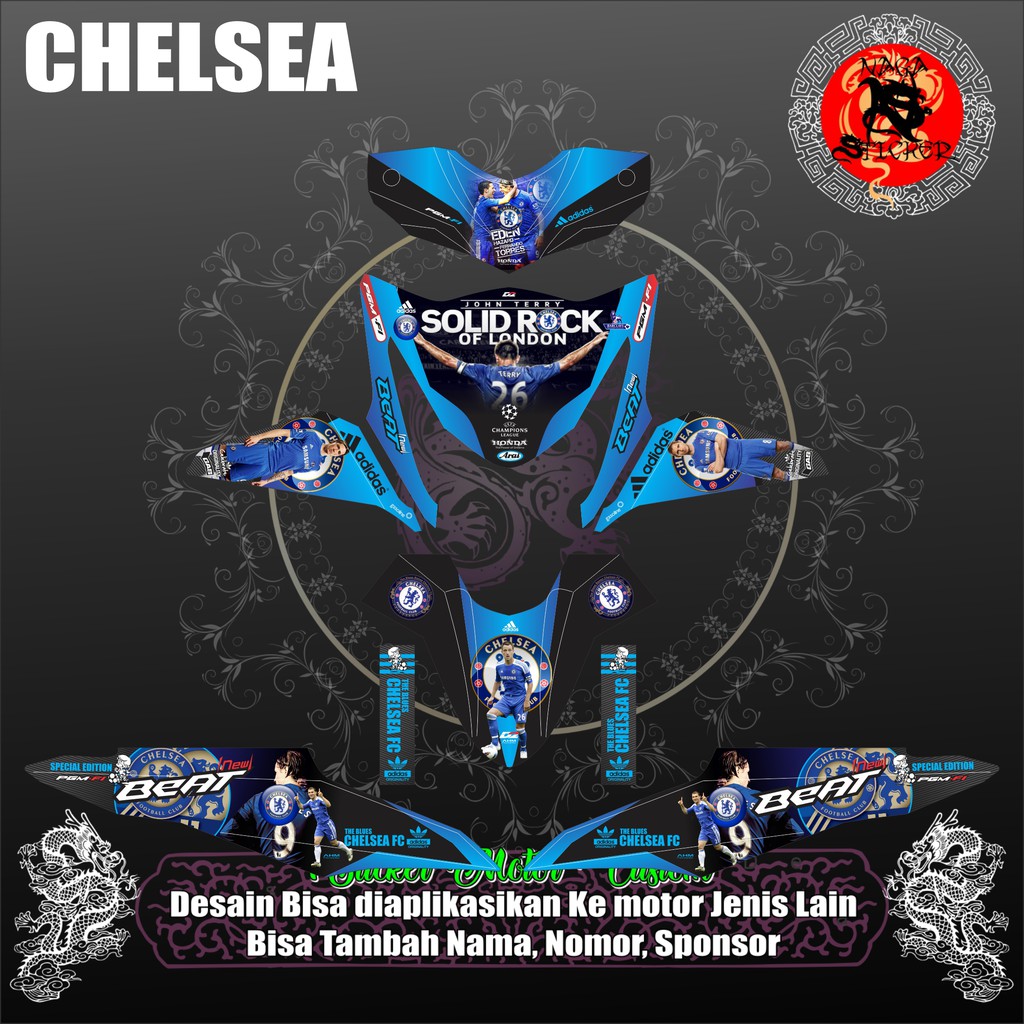 DECAL STICKER HONDA BEAT FI 2013 CHELSEA