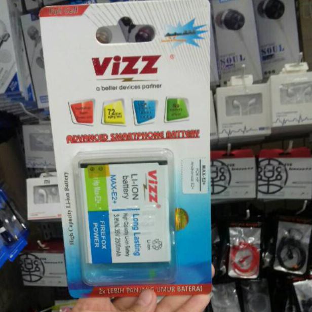 Baterai VIZZ Andromax E2+/ Baterai Double Power Andromax E2+