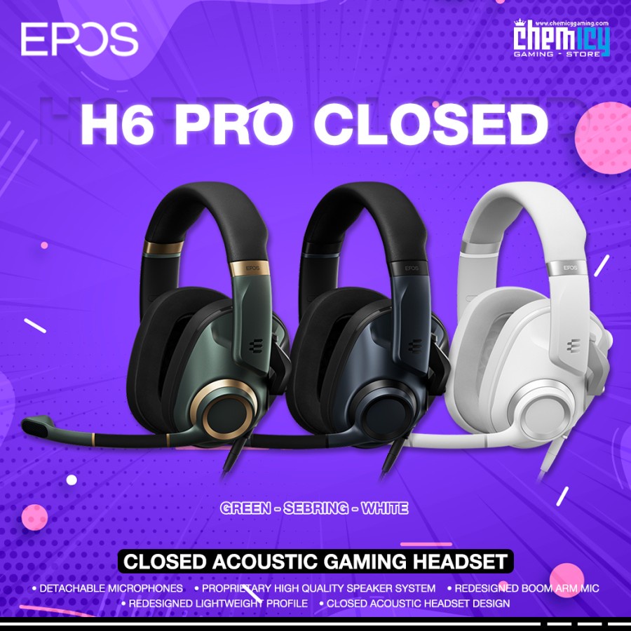 EPOS H6 Pro Closed Acoustic Gaming Headset