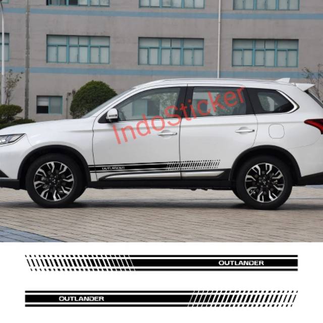 Termurah Sticker stiker mobil Outlander sticker list body Mitsubishi Outlander