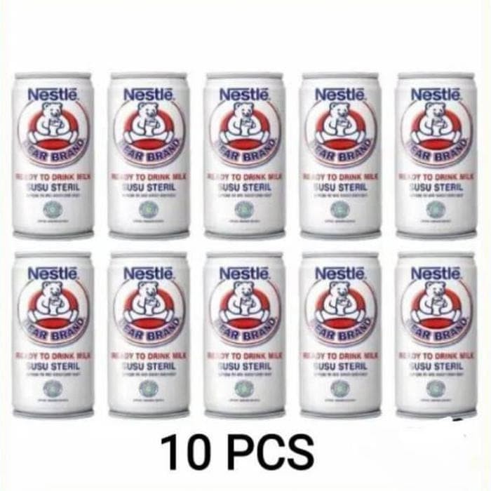 

Susu beruang Siap Minum 189ml NESTLÉ BEAR BRAND Susu Sapi Steril (10 pcs)