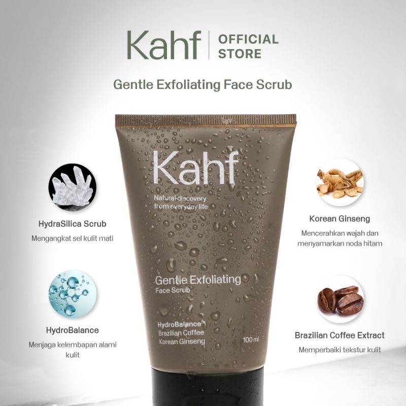 kahf gentle Exfoliating face scrub