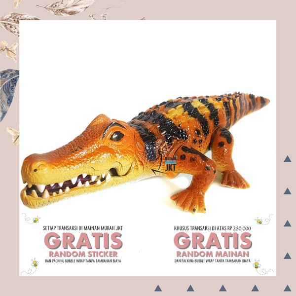 MAINAN ANAK MAINAN BUAYA ROBOT BUAYA CROCODILE BESAR BISA BERJALAN