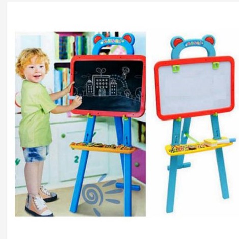 

Learning board mainan anak edukasi 3in1 menulis papan tulis blackboard whiteboard