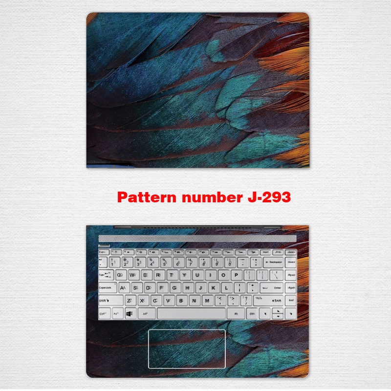 Computer FEATHER Stickers Computer Laptop Skin Vinyl 2 Sides Laptop Skin for 11/12/13/14/15/17 Inch  Lenovo ThinkPad Computer Sticker X390 X220 / I X200 X230 E480 E595 X395 E490 E470c E580 E590 E570c Notebook Film E14 Customization