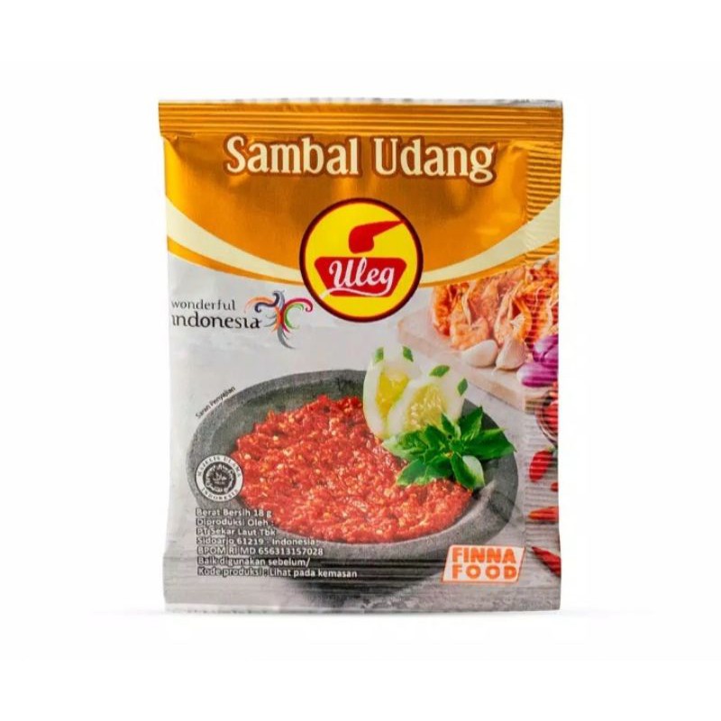 

Sambal Uleg Finna - Udang (10×20Gr)