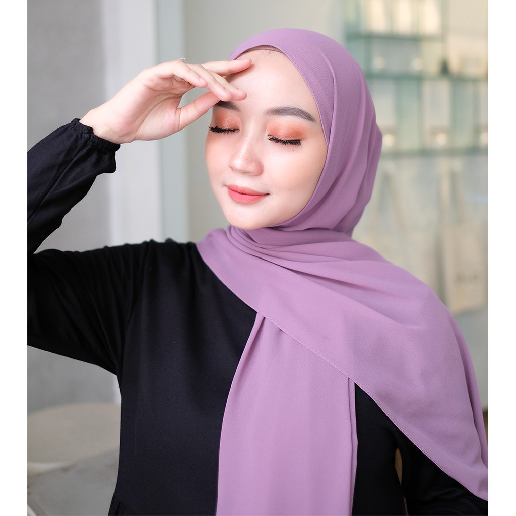 Vallina Outfit - Hijab Pashmina Shawl Cyra | Kerudung Pasmina Sabyan Ayla Premium-4