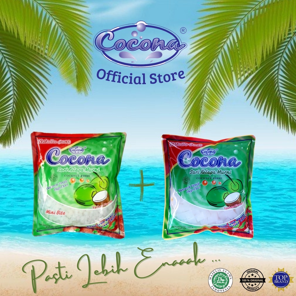 

PAKET HEMAT (2 Bungkus Cocona : Minibite 1000 Gram & NataDeCoco 1000 Gram )