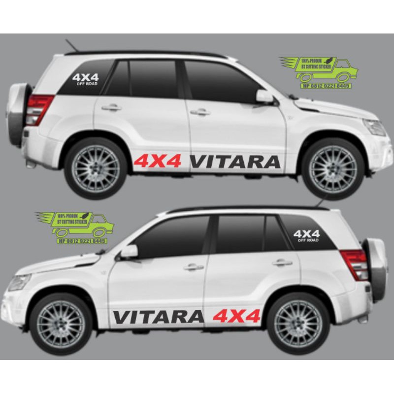 sticker mobil grand vitara // suzuki grand vitara // sticker off road // stiker suzuki grand vitara