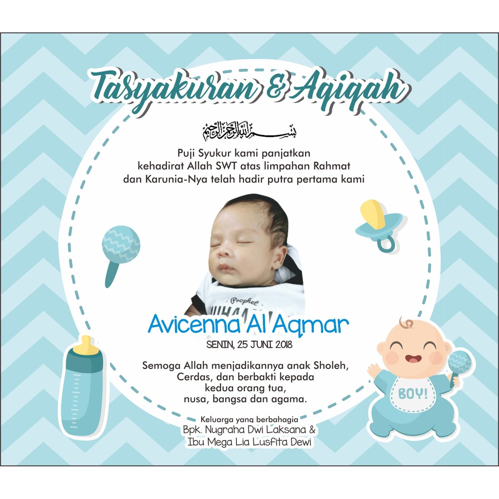 LABEL STICKER AQIQAH  ULTAH