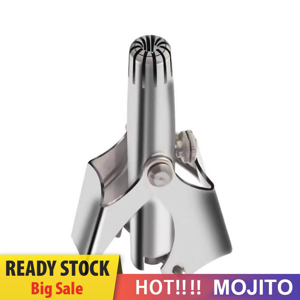 Mojito Alat Cukur Bulu Hidung / Telinga Manual Bahan Stainless Steel Dapat Dicuci