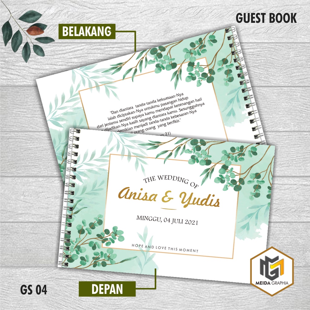 

GUEST BOOK / BUKU TAMU PERNIKAHAN / MODEL GS4, GS5, GS6