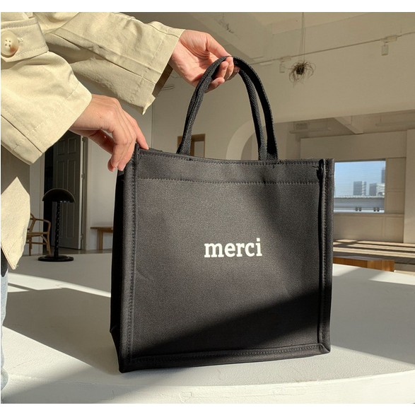 Godiva96 - MERCI SHOULDER BAG TOP HANDLE | TAS BAHU VINTAGE KOREA / KOREAN MEDAN-TP. Merci Hitam