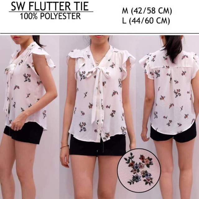 SW flutter blouse