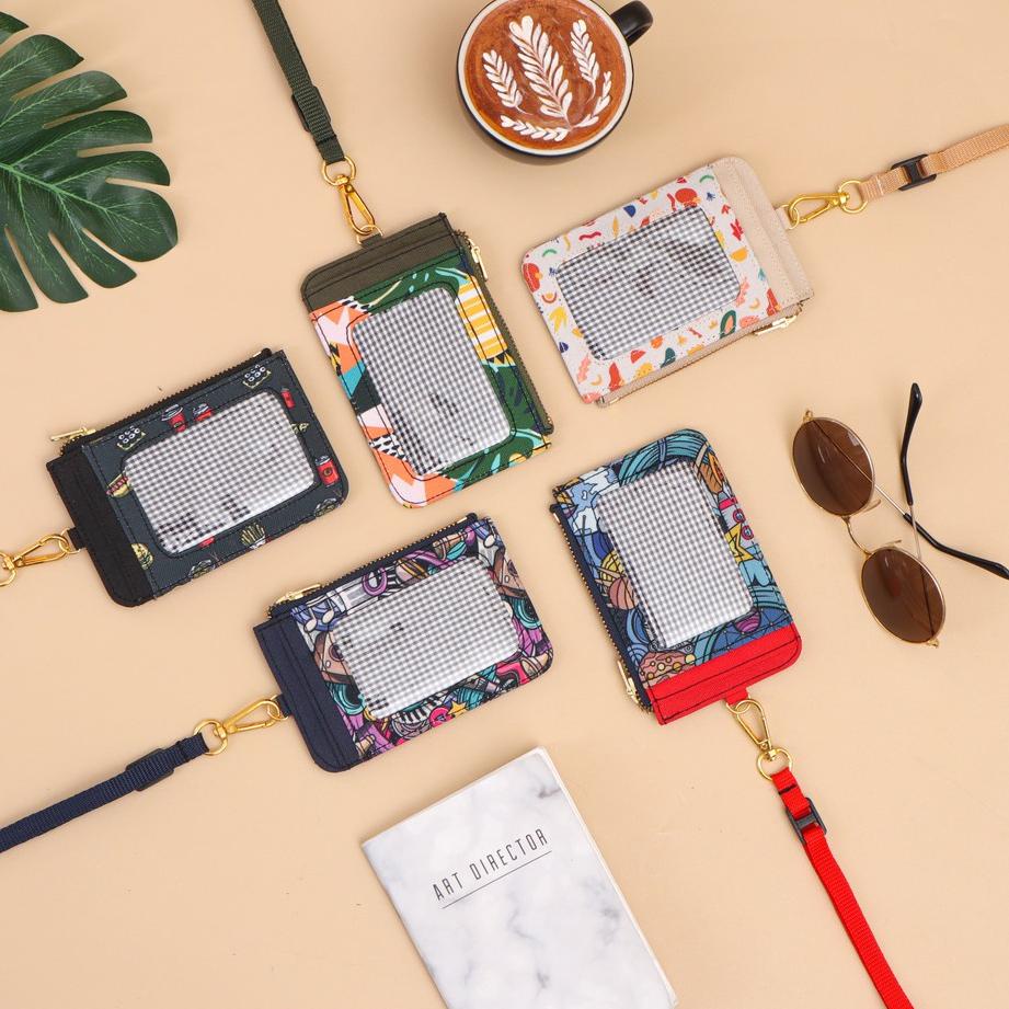 

Bagus Banget.. Gantungan ID Card Holder Casual Kantor Kalung Name Tag Lanyard Dompet Kartu Pria Wanita ID-02