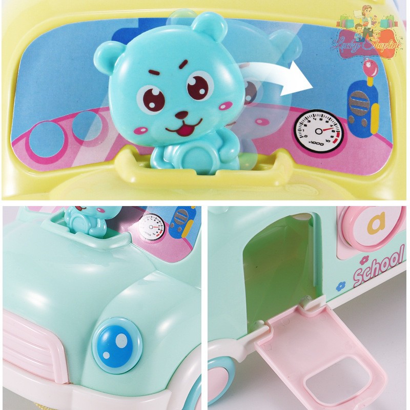 [BIG SALE] Mainan edukasi 3in1 bus puzzle music Xylophone/mainan edukasi puzzle bus 3 in 1