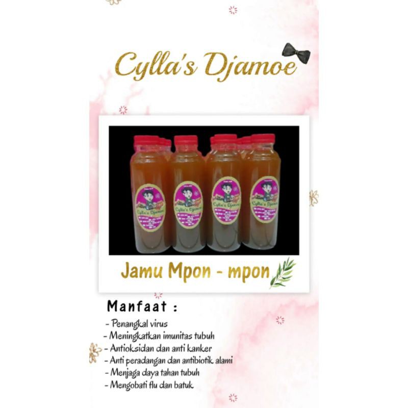 

Jamu Mpon mpon / empon empon / Jamu tradisional / 250 mp Cylla's Djamoe