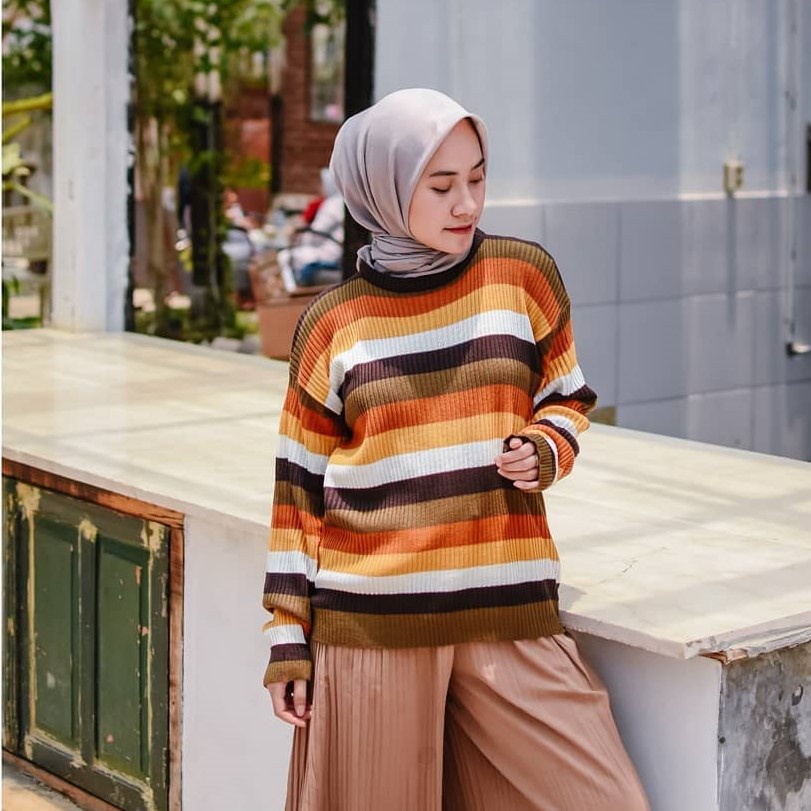 Sweater Wanita Summer Top Sweater Rajut